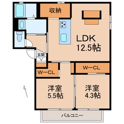 岩出駅 徒歩36分 2階の物件間取画像